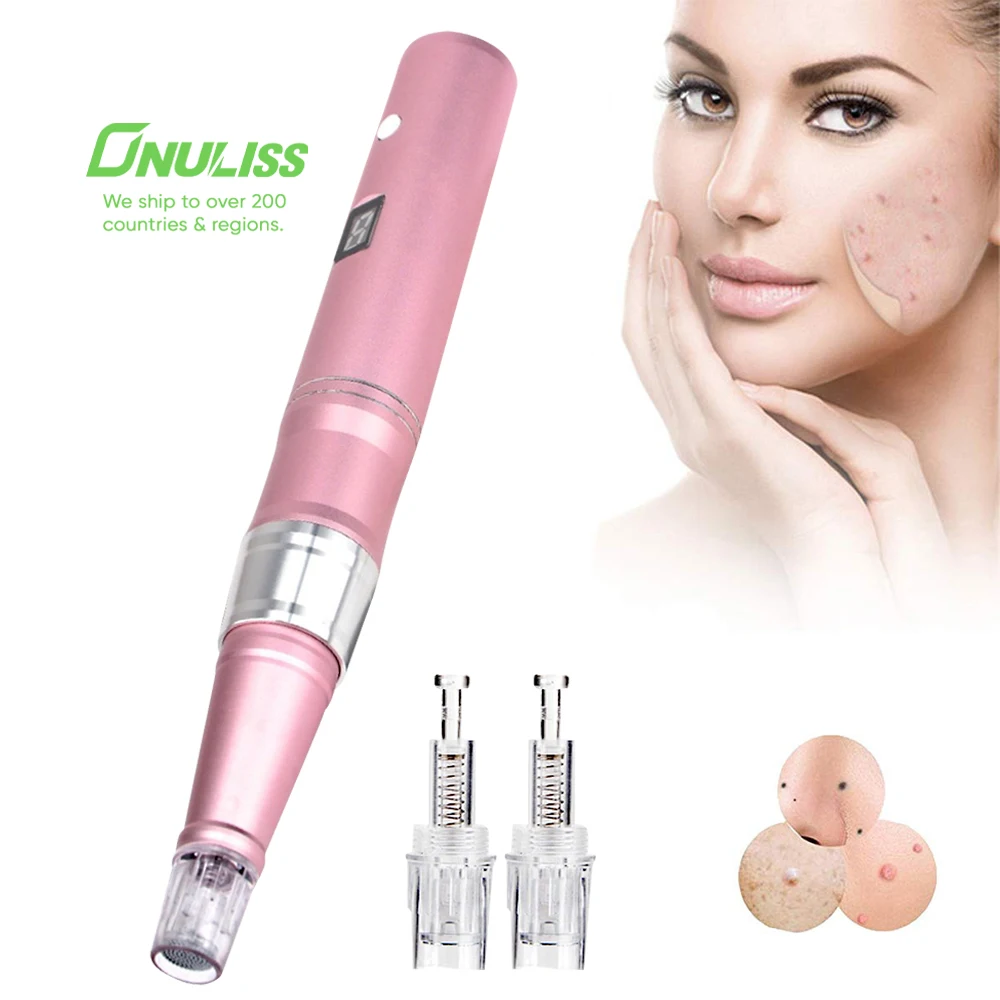 

Professional Microneedling Derma Pen Wireless Electric Machine Device Pen Derma Pen Skin Tools Kit