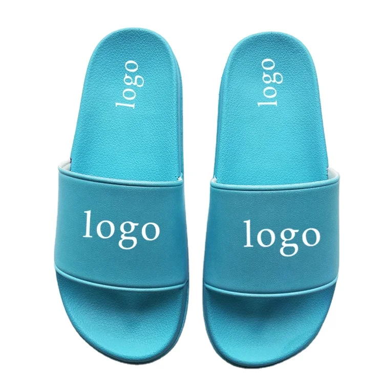 

Leather slides slippers sandals with logo, pvc printed slide sandal slippers,new design pvc slide sandal custom logo, Customized