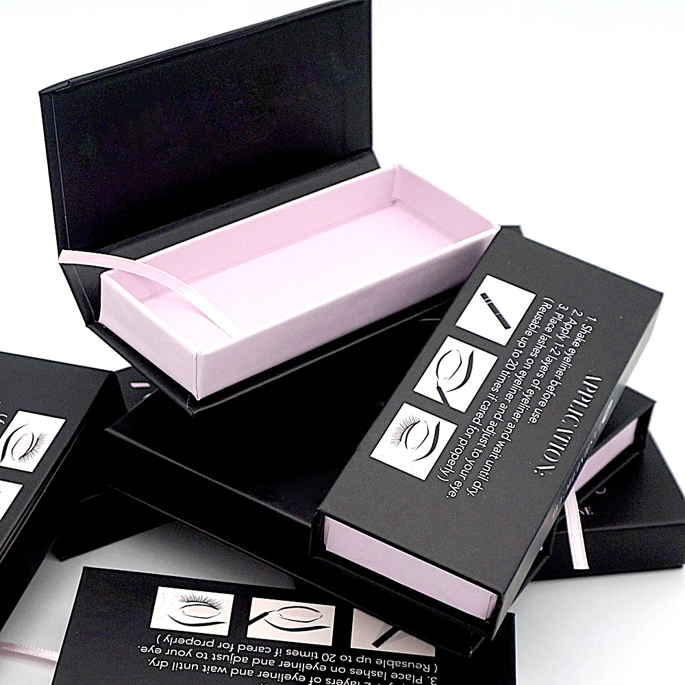

Private Label 3d 100% Real mink lashes Custom eyelash packaging box