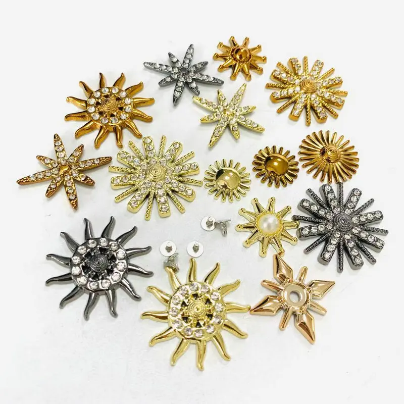 

2021 shoes accessory rhinestone decoration plastic shoes rivet for women shoes
