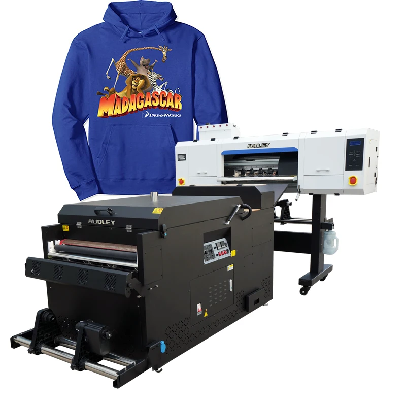 

Audley t shirt printing machine digital 24'' dtf printer 4 head i3200 shaker dtg tshirt printing machine