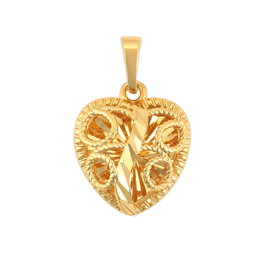 

35658 Xuping hot sale design women necklace pendant cheap no stone heart shaped pendant jewelry