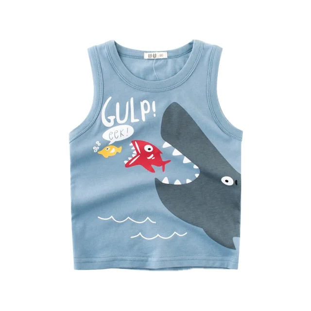 

Baby boys' tank tops 100% cotton Cartoons tank top