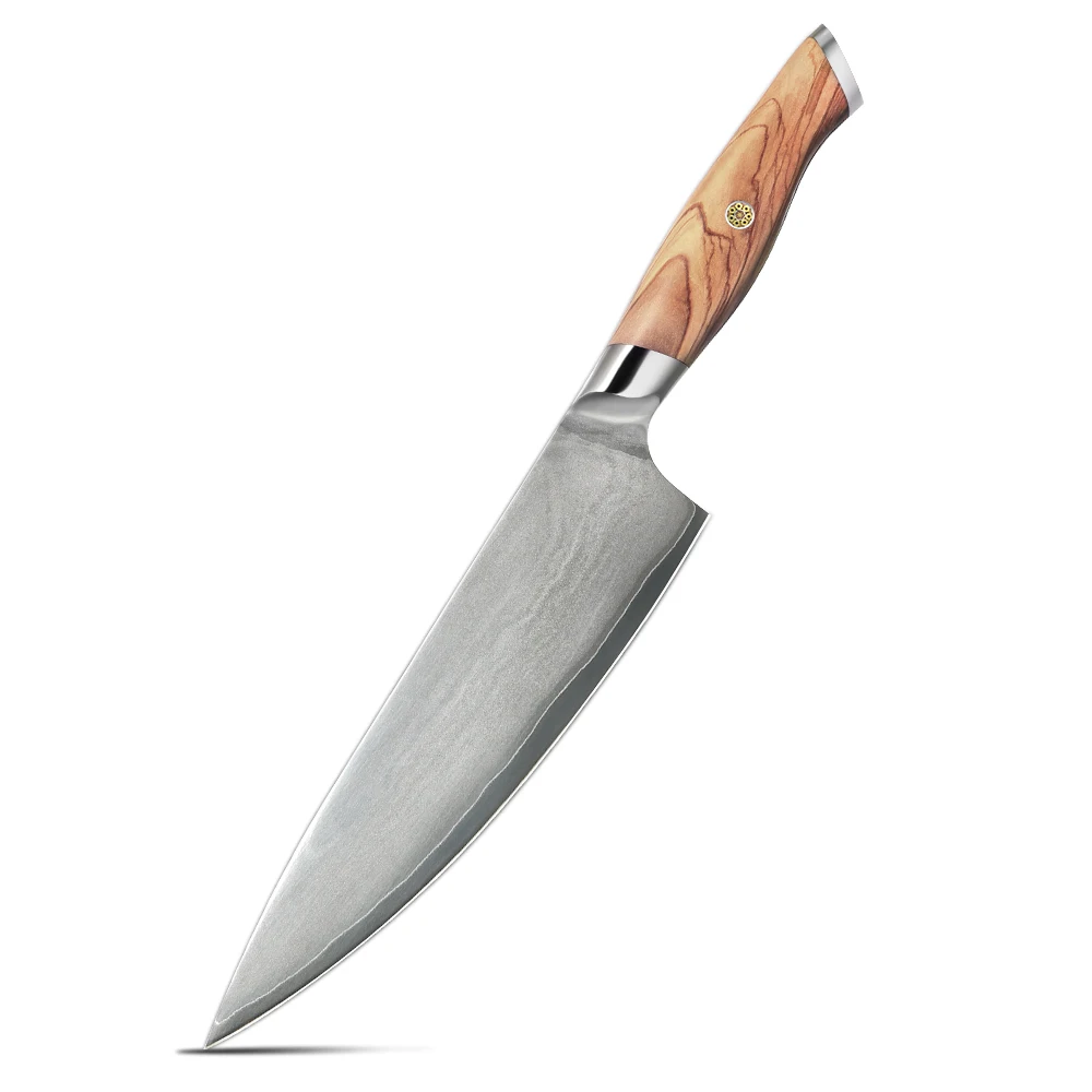 

New design 3 Layers Composite high carbon stainless steel VG10 chef knife with wooden handle