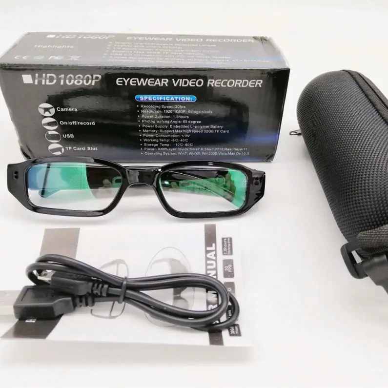 

Wireless Mini Portable Digital HD 1080P Video Hidden Camera Glasses