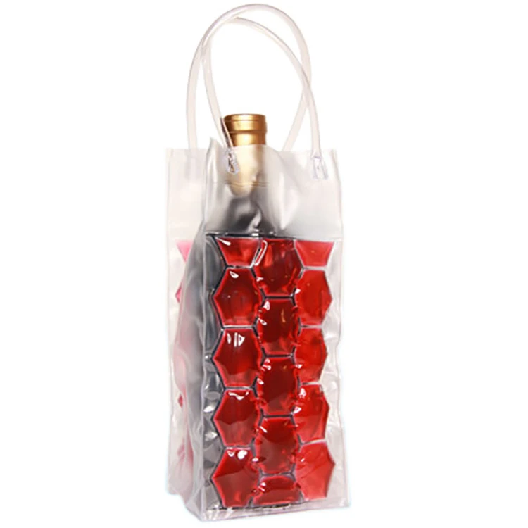 reusable pvc wine cooler bag