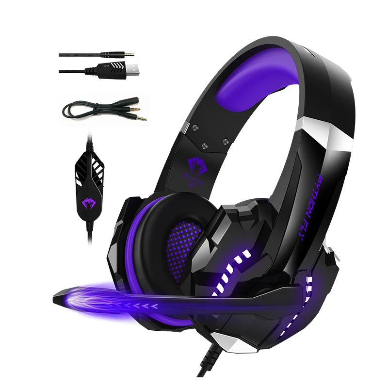 

Best Computer Surround Sound Headphones Rgb Audifonos Gamer Ps4 Led Noise Reduction Headset Gaming Headset 7.1 With Mic For Pc