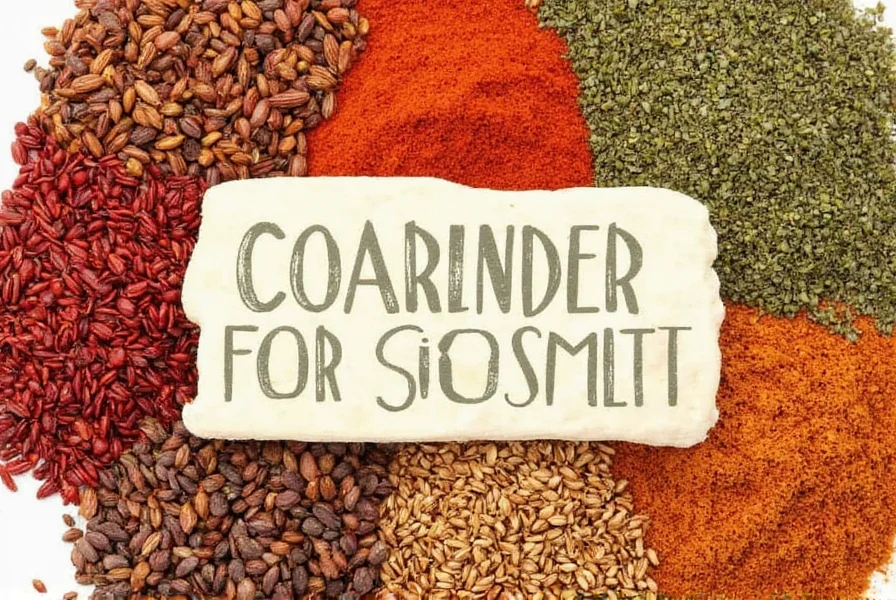 Coariander Seeds on Plate