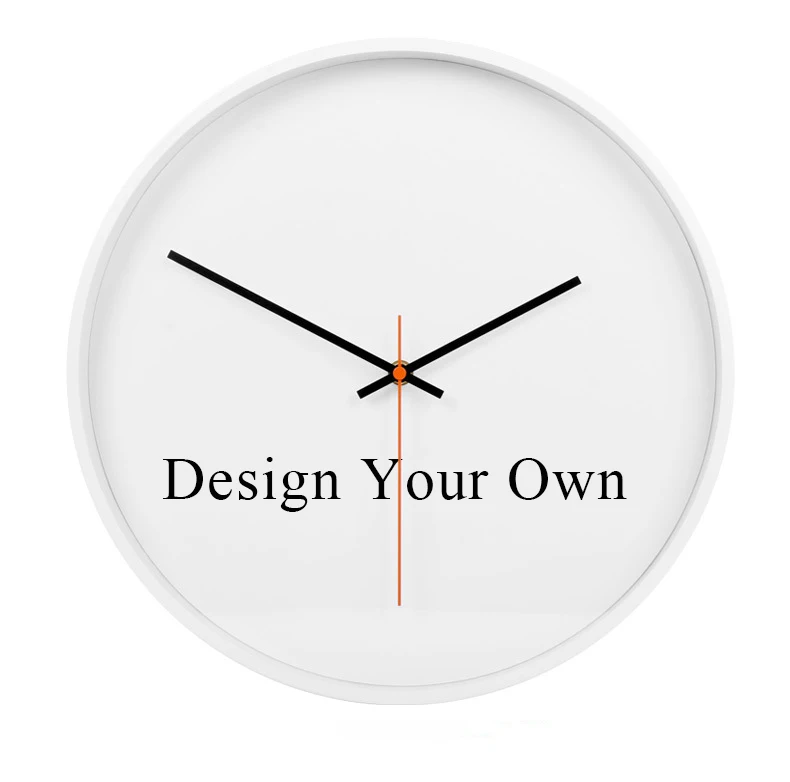 

Wholesale 10 inch round promotional customized wall clock design for home decor