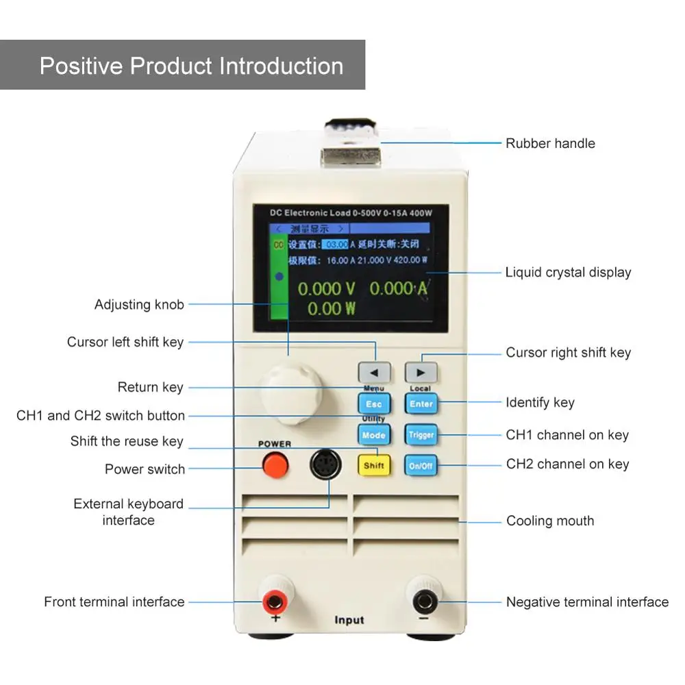 
ET5410 400W 150V 40A Battery Tester Single-Channel Programmable DC Electronic Load Battery Capacity Tester 