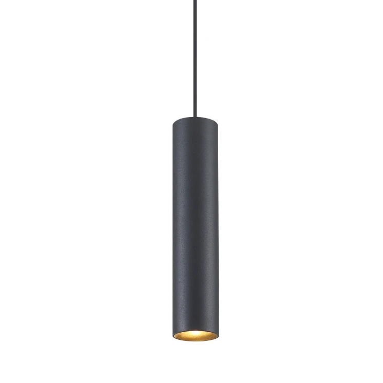 D60*H300 MM aluminium black painted modern cylinder pendant lights with led gu10