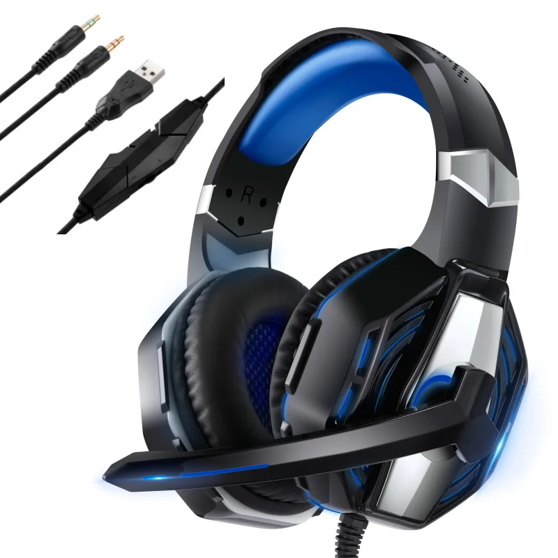 

Dropshipping Dropshipping Rgb Headset Wired Gaming Headset-7.1 Surround Soundtrack Broadcast Microphone-Memory Foam Earmuffs