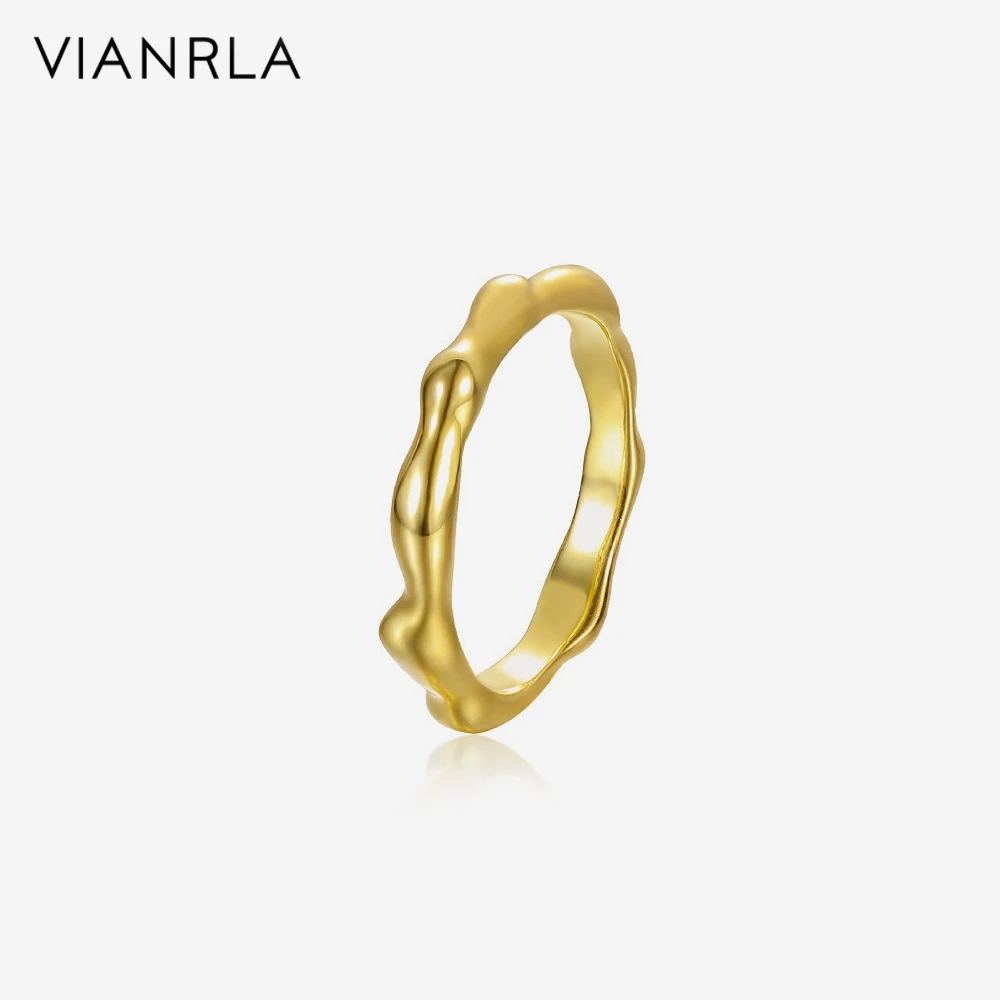 

VIANRLA 925 Sterling Silver Ring 18K Gold Plating Women Ring Minimalism Support Drop Shipping Daily Jewelry