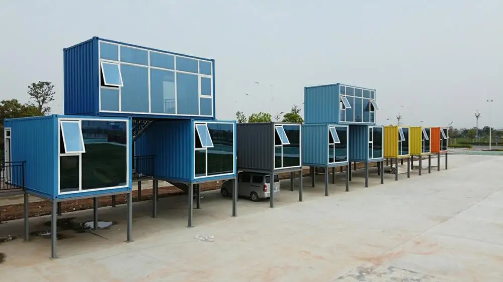 
Prefab customized container cinema colorful shipping container movie theater the Iconic building 