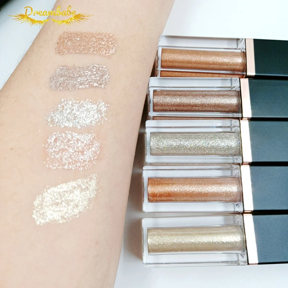 

VENZEN make your own logo 6 colors makeup liquid eyeshadow shimmer eye shadow