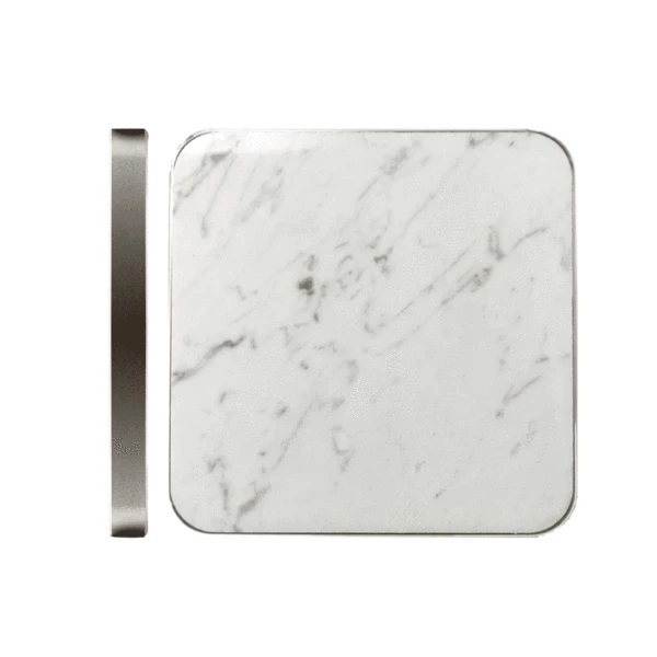 

Square QI Wireless Charger Real Marble 10W7.5W For Phone Fast Charger
