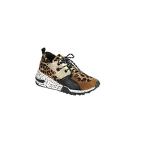 

Wholesale Monogrammed Women's Leopard Galaxy Sole Sneakers