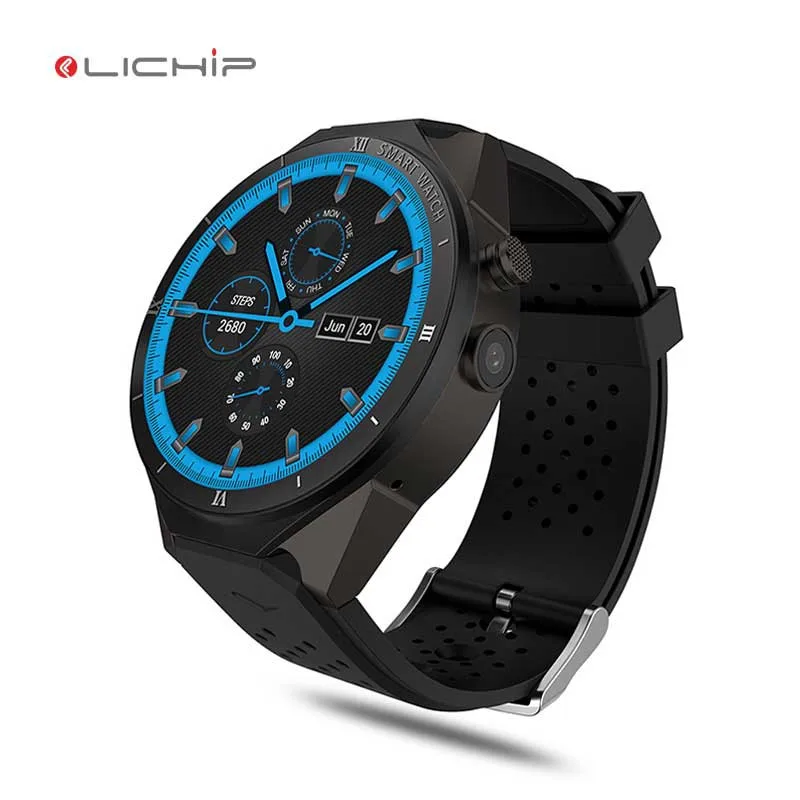 LICHIP Lw88 pro 3g android 7.0 7.1 kw 88 kw88 pro smart watch smartwatch reloj relogio inteligente wifi gps amoled