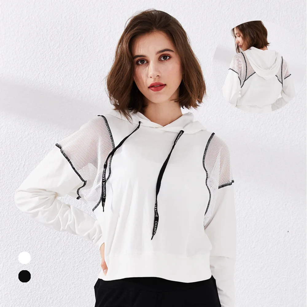 

New Quick Dry Sport Shirt Women Hoodie Design Breathable Long Sleev Yoga Shirt