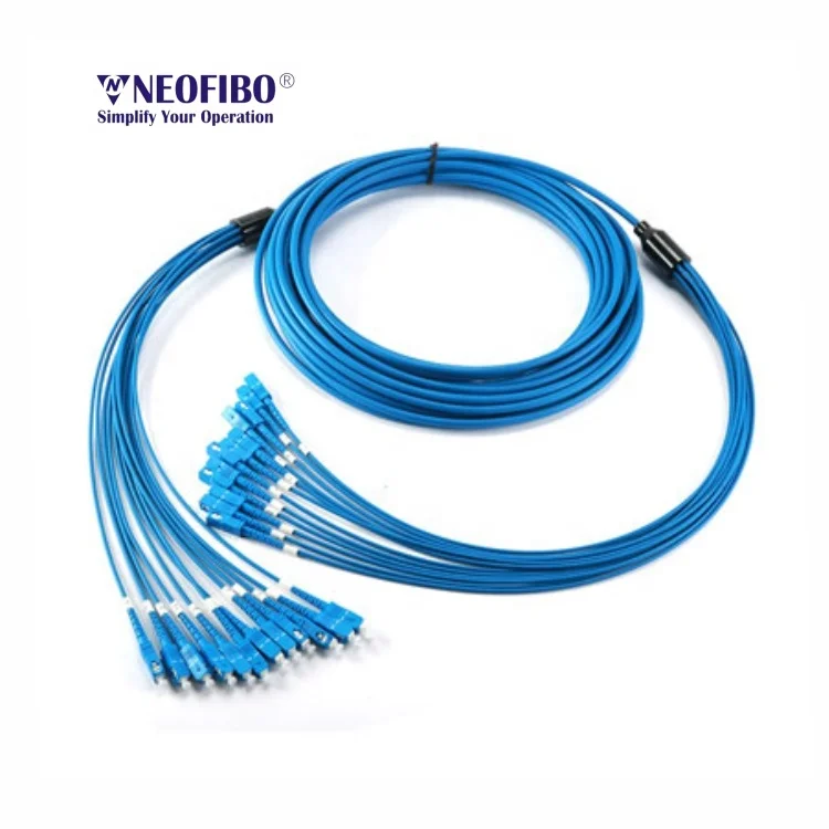 

Neofibo SCUPC-SCUPC-SM-12C 12 core manofacture fiber optic patch cord 20m outdoor optic fiber patch cord