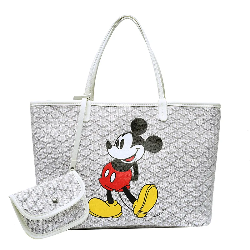 

New style Mickey mouse tote women hand bag fashion big size mobile phone bag comestic bags for girls wholesale custom, Customized color