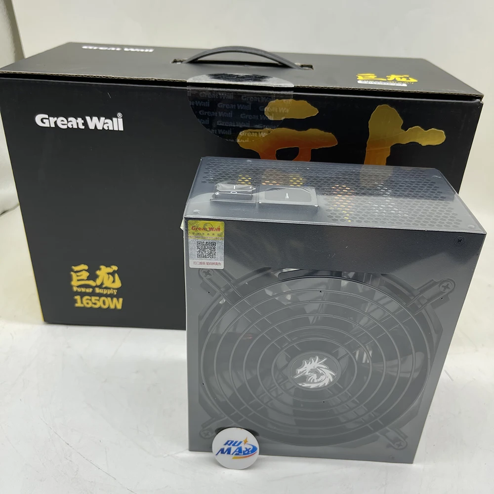 

Rumax Great Wall 1650w Full module 80 Plus GOLD Power Supply ATX 1650w PSU for mining eth ATX Power Supply