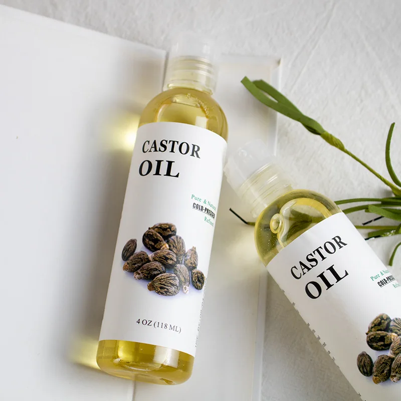 

Wholesale 100% Natural Pure Cold Pressed Refined Castor Base Oil Grapeseed Carrier oil 118ml For Skin Care Cosmetics Factory