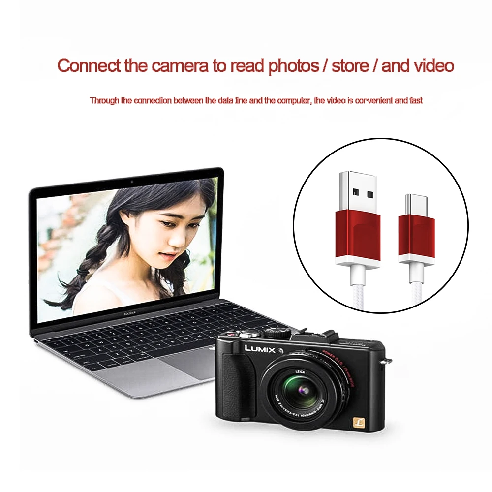 Factory Price USB Type C Cable 3 A C-type Charging Cable Braided Gtwin - ANKUX.COM