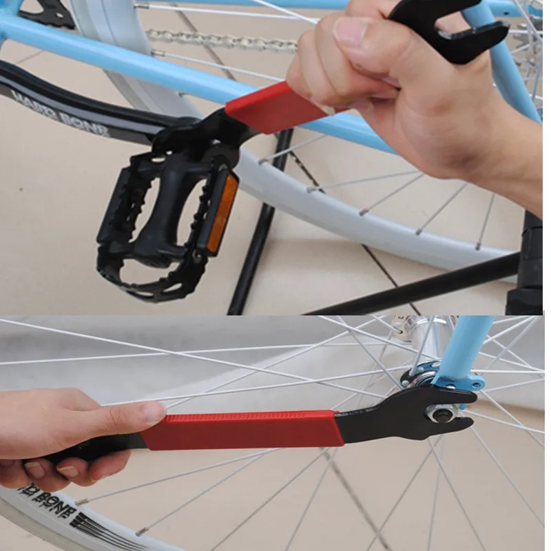 

Bicycle Repair Tools pedal wrench installing and removing tool 15 16 17mm pedal removing special wrench Bike Repair Tool, As the picture