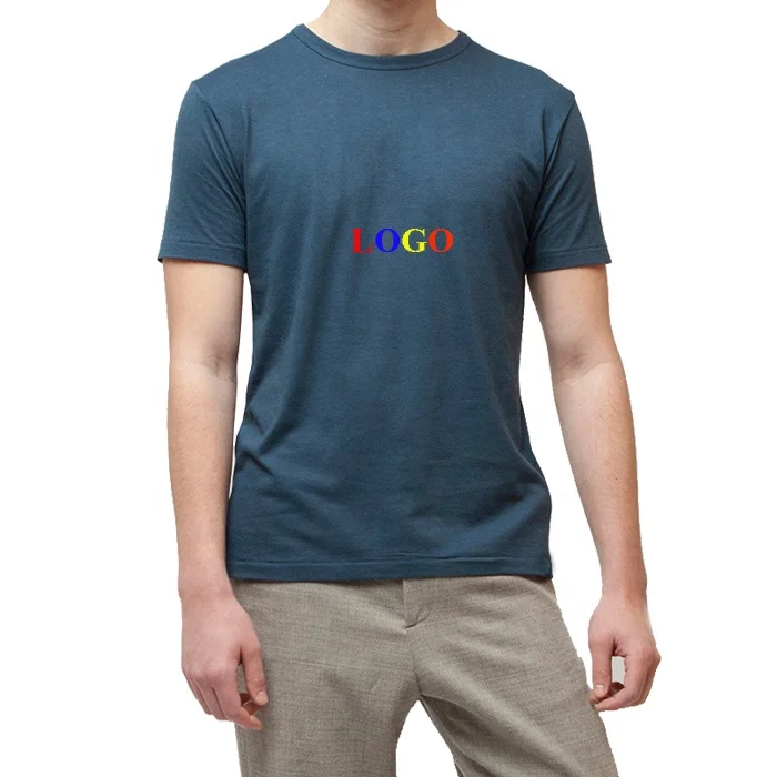 

2020 Oem Fashion Wholesale Customized Oversized bamboo Designer O-Neck Short Men T Shirt
