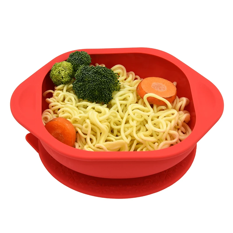 

2021 new food grade silicone safe and environmentally friendly baby feeding bowl, Customized
