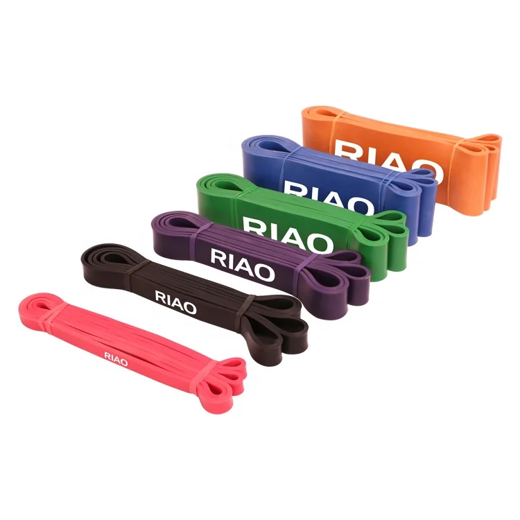 

RIAO Pull Up Assist Band Strength Bands Custom Fitness Latex Stretch Resistance Bands, Customized color