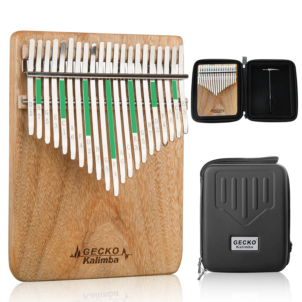 

The new model of thumb piano entertainment chooses 21-key camphor wood kalimba