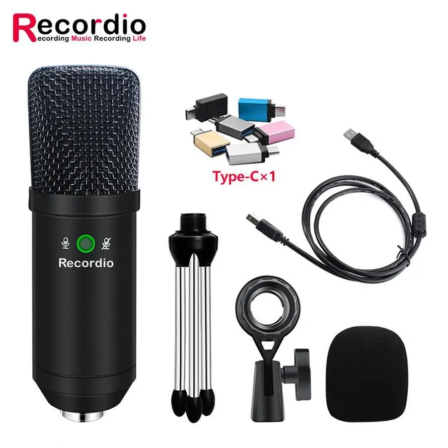 

GAM-U08 Good Selling Unidirectional Condenser Microphone For Wholesales, Black,champagne