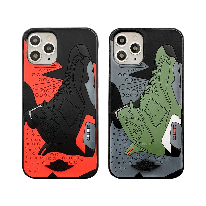 

Hot sell 3D sneakers phone cover for air jordan sports phone case for iphone 11 pro max 13 max
