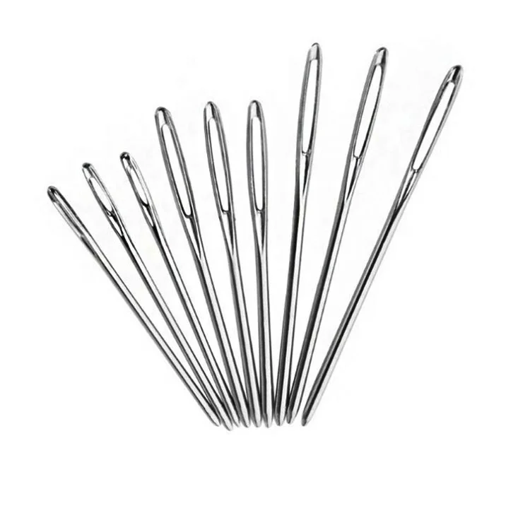 5.3cm 6.0cm 7.0cm Big Eyes Bold Blunt Head Handsewing Needles For