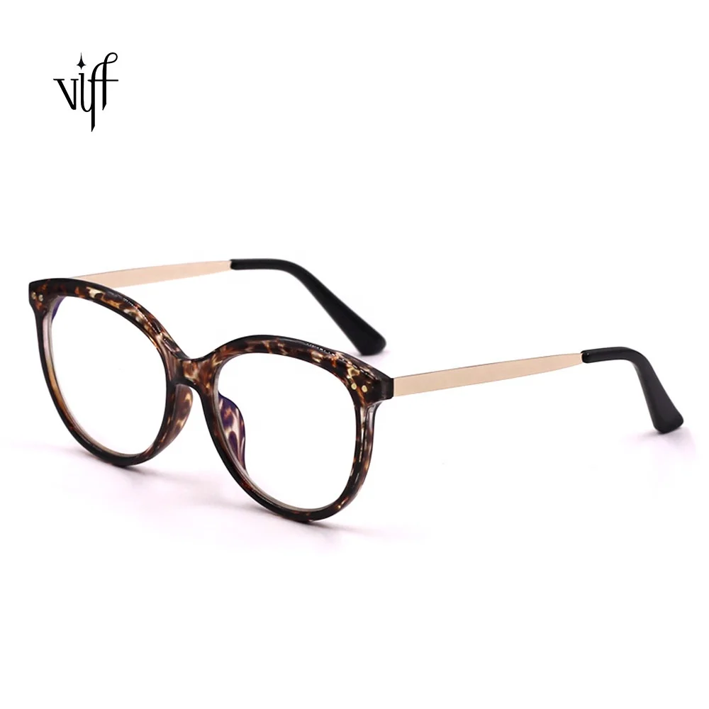 

VIFF New Model Reading Glasses HP19306 Classical Designer Spring Hinge Reading Glasses with Casting Trim