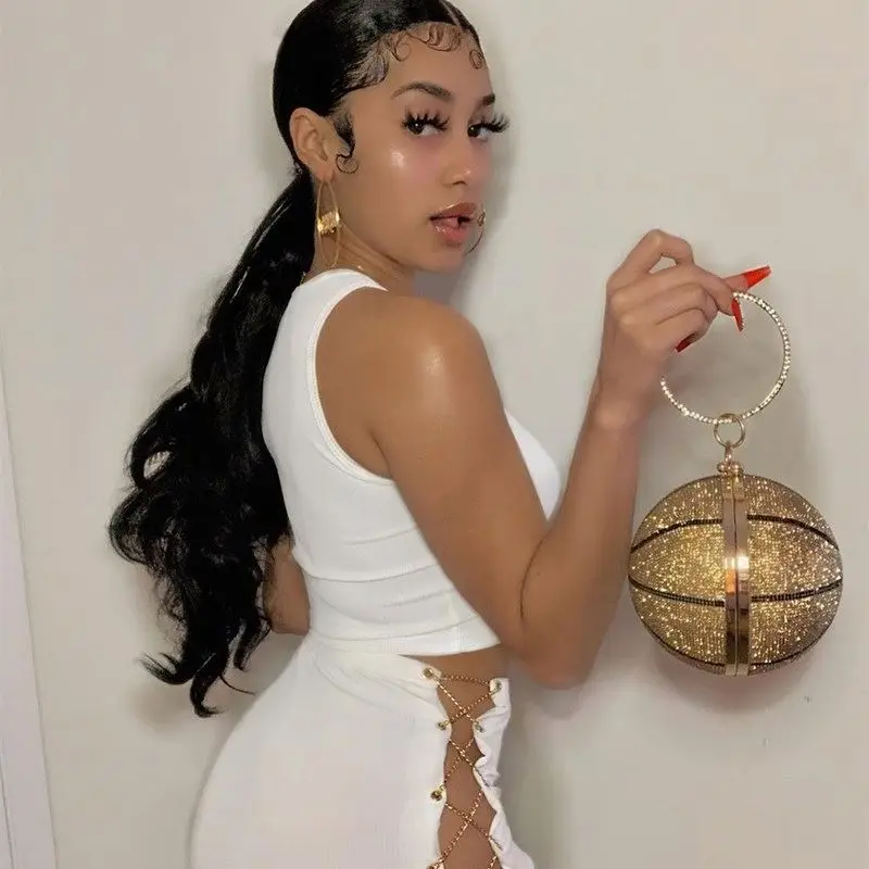

Bling Basket Ball Glitter Basketball Purse Handbags, Any color as pictured