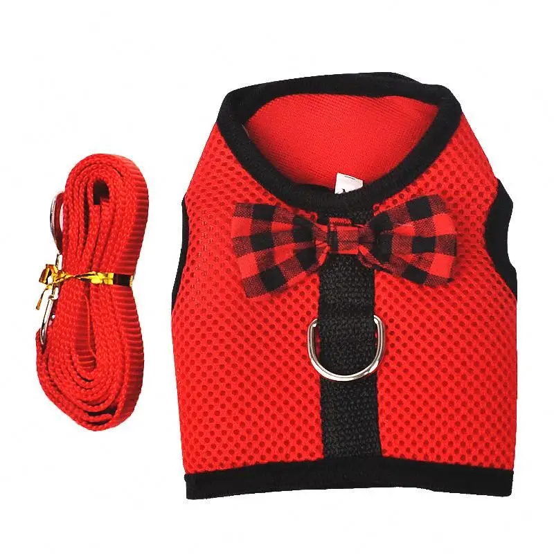 

Rabbits Hamster Vest Harness With Leash Pet Mesh Chest Strap Harnesses Ferret Guinea Pig Small Animals Harness, Customized color