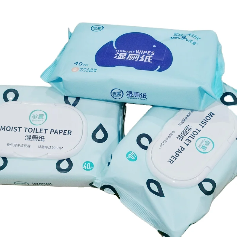 

Biodegradable Flushable Toilet Cleaning Wipes