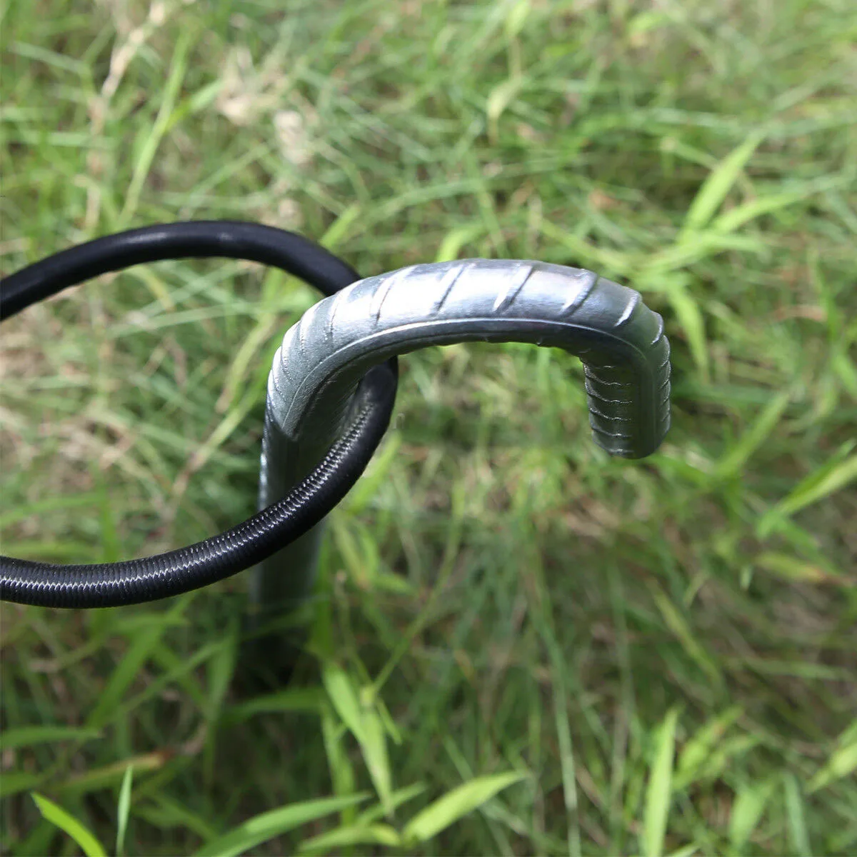 3/8'' 10pack Ground Anchors Stakes Pegs J Hook Heavy Duty Rebar Rocky