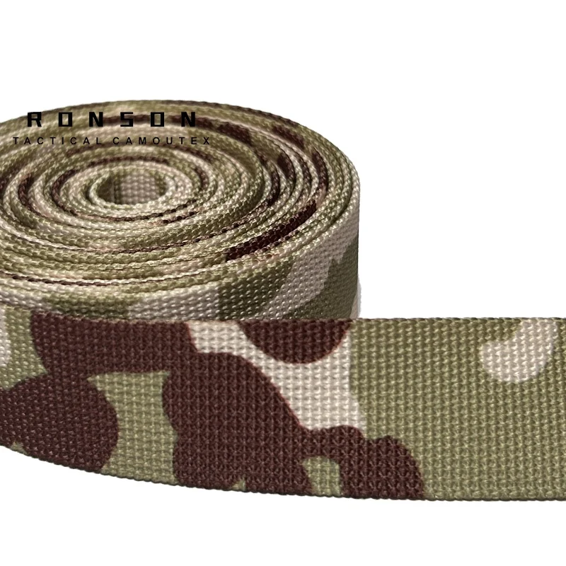 

Ronson 100% Nylon webbing JSDF Desert camouflage webbing tactical 25mm printed webbing