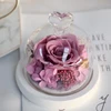 Best Birthday Gift Home Accessories With Eternal Rose Decoration in Glass Shield