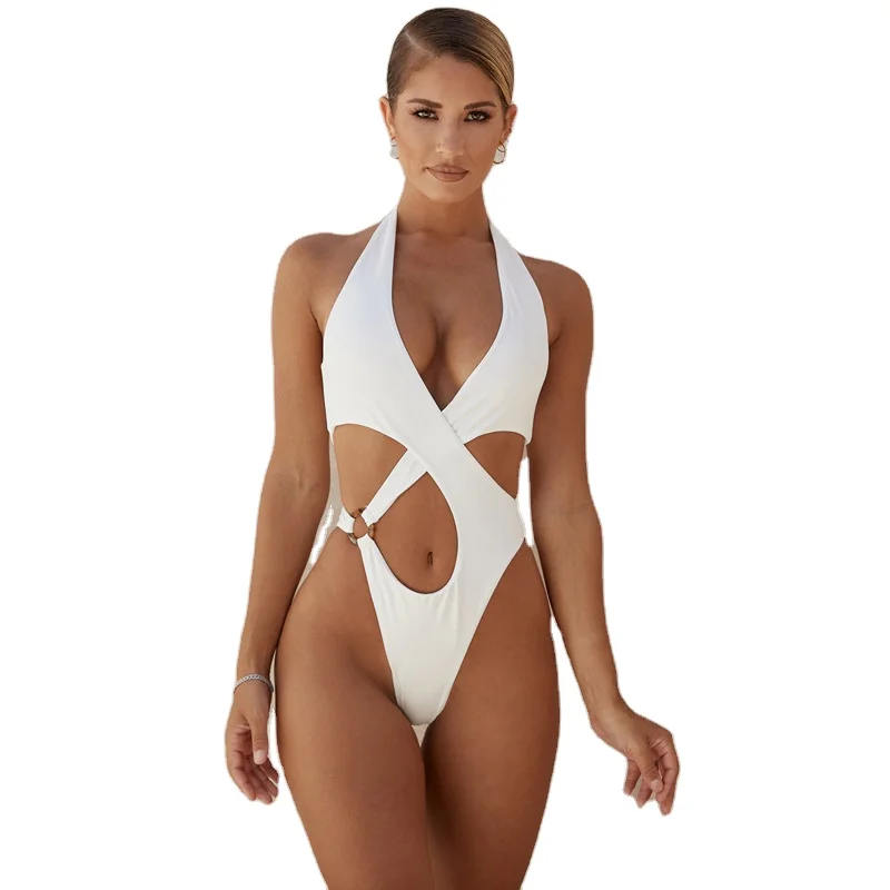 

Marvili Hot Sale Maillot De Bain Femme Sexy Swimwear 2021 De Verano Pantalones Cortos De Playa Crochet Bikini One Piece Swimwear