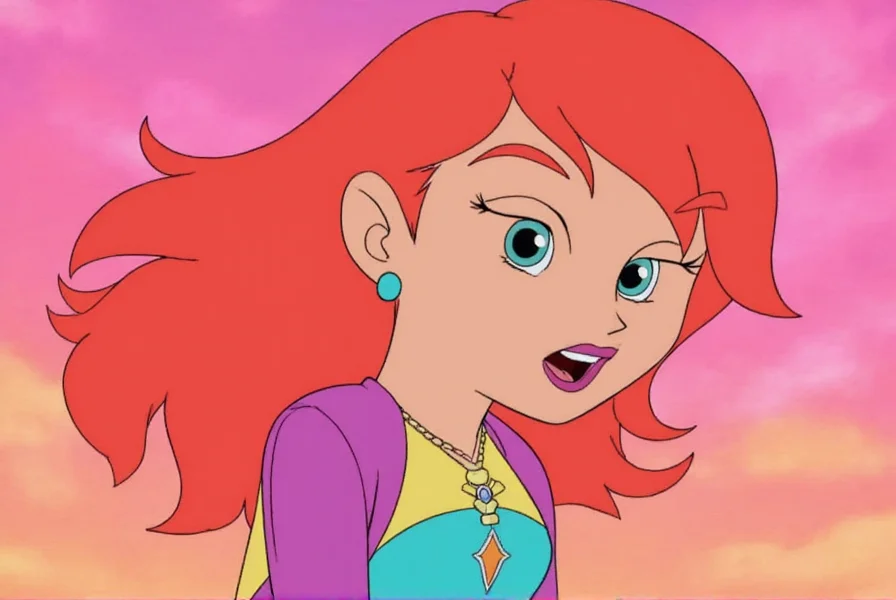 Clover from Totally Spies wearing pink spy outfit with sunglasses and high heels