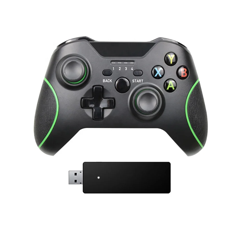 

2.4G Wireless Controller Gamepad for Xbox One Microsoft PC Wireless Controller for XBOX ONE Joypad Joystick, Black