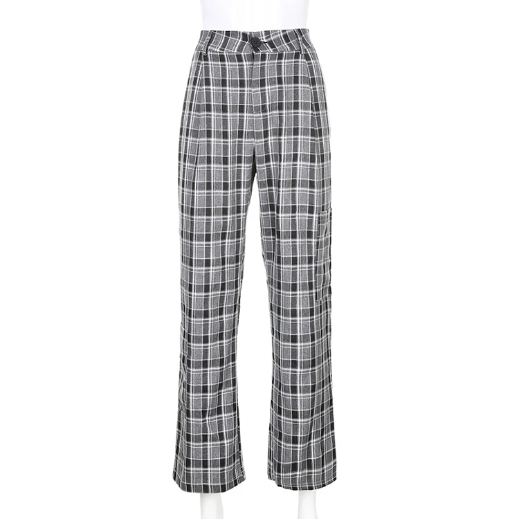 

J9024 Wholesale Low Moq Ladies Casual Loose Wide Leg Work Quick Dry Straight Slim Fit Women'S Trousers & Pants