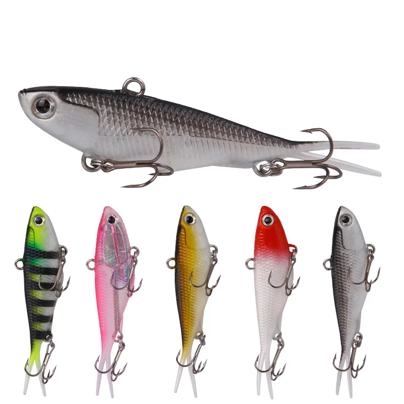 

Drop Shipping Artificial Silicone Bait Sinking Lead Bait 9.5cm, 5 colors