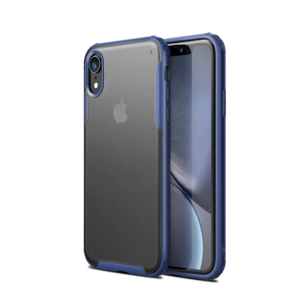 

Saiboro Fashion Style Touch Feeling Skin Cellphone Cover for iPhone XR Matte Transparent Smart Phone Case for iPhone XS XS MAX, Blue, navy blue, red, black
