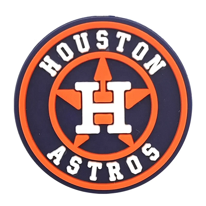 

2022 world Astros Soft PVC shoe charms TEXAS Cartoon PVC Shoe Charm for gift baseball Houston